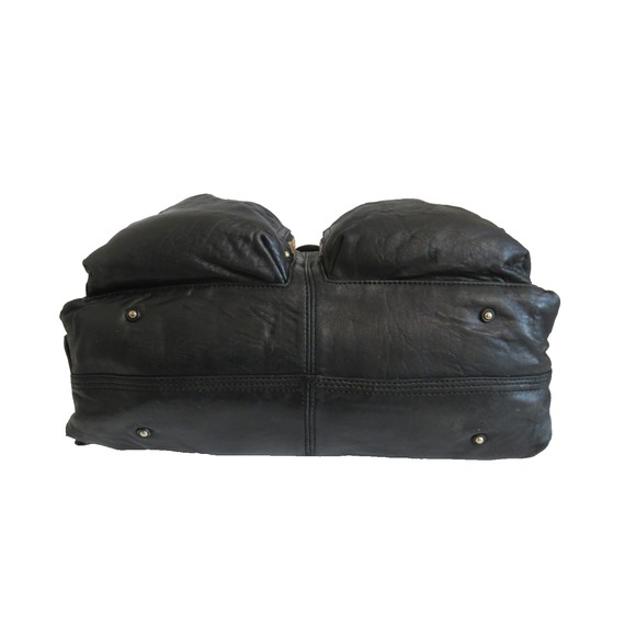 Botkier Bianca Satchel Tote Bag Black Leather Handbag - Picture 7 of 16